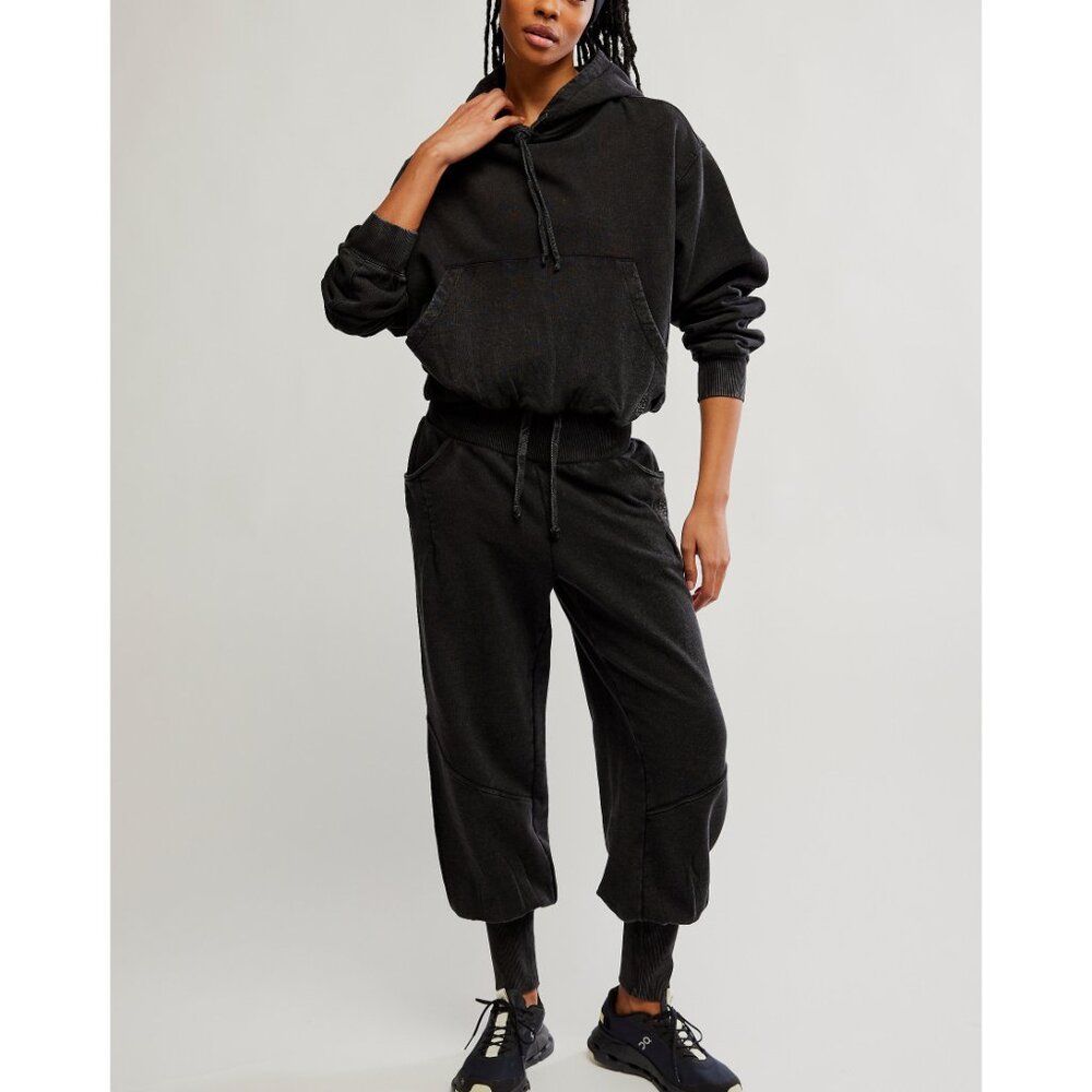 FP Movement by Free People Black Cropped Pullover Hoodie - Picture 5 of 7
